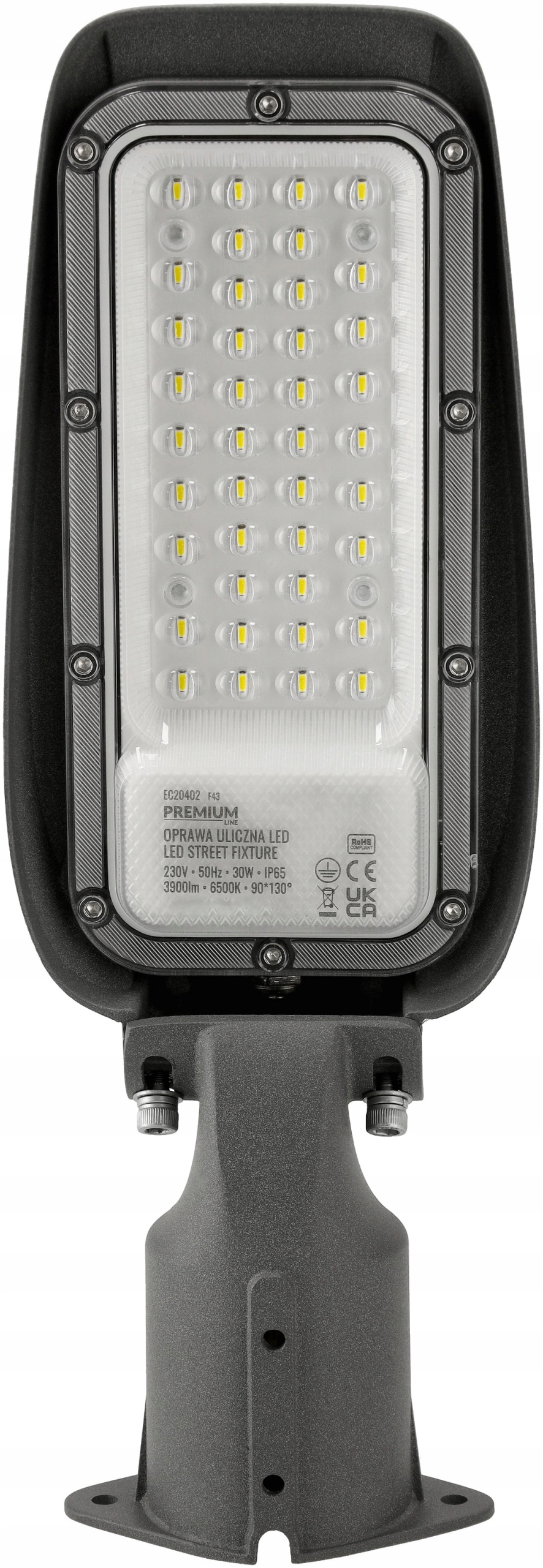 Led pouliční lampa 30W 3900lm Vodotěsná IP65 hliníková Premium