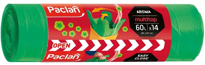 

Paclan Worki na Śmieci Multitop zapachowe 60L A'14