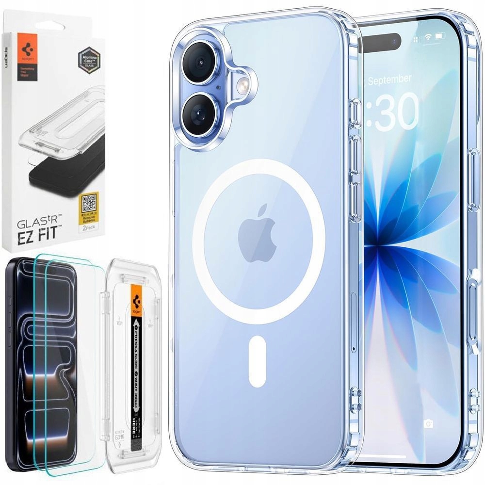 Pouzdro Jcpal DualPro MagSafe 2x ochranné Sklo Spigen pro Apple iPhone 17