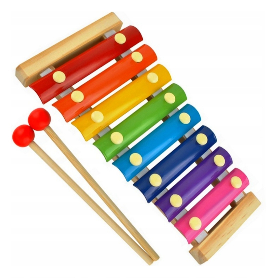 CYMBAŁKI DREWNIANE DLA DZIECKA KOLOROWE EDUKACYJNE