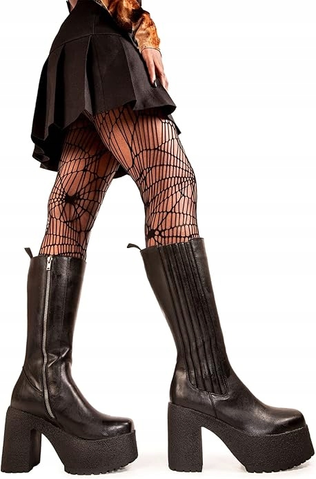 Lamoda Černé Kozačky Platformy Na Podpatku Eko Kůže 40 J0D