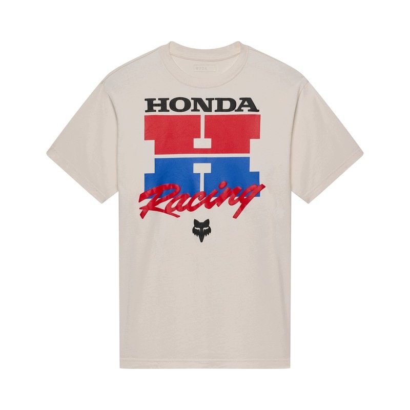 Tričko Fox Honda Midweight Off White (L)