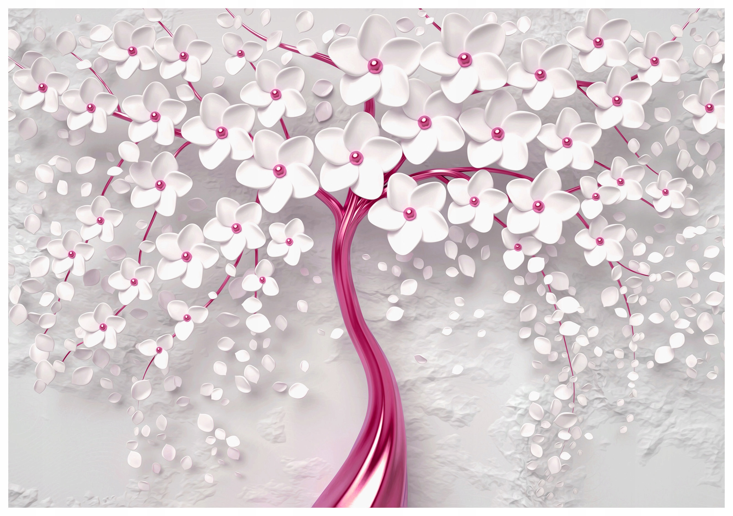 Fototapeta flizelina Růžový strom květiny kov jaro pastel 520x318 lepidlo