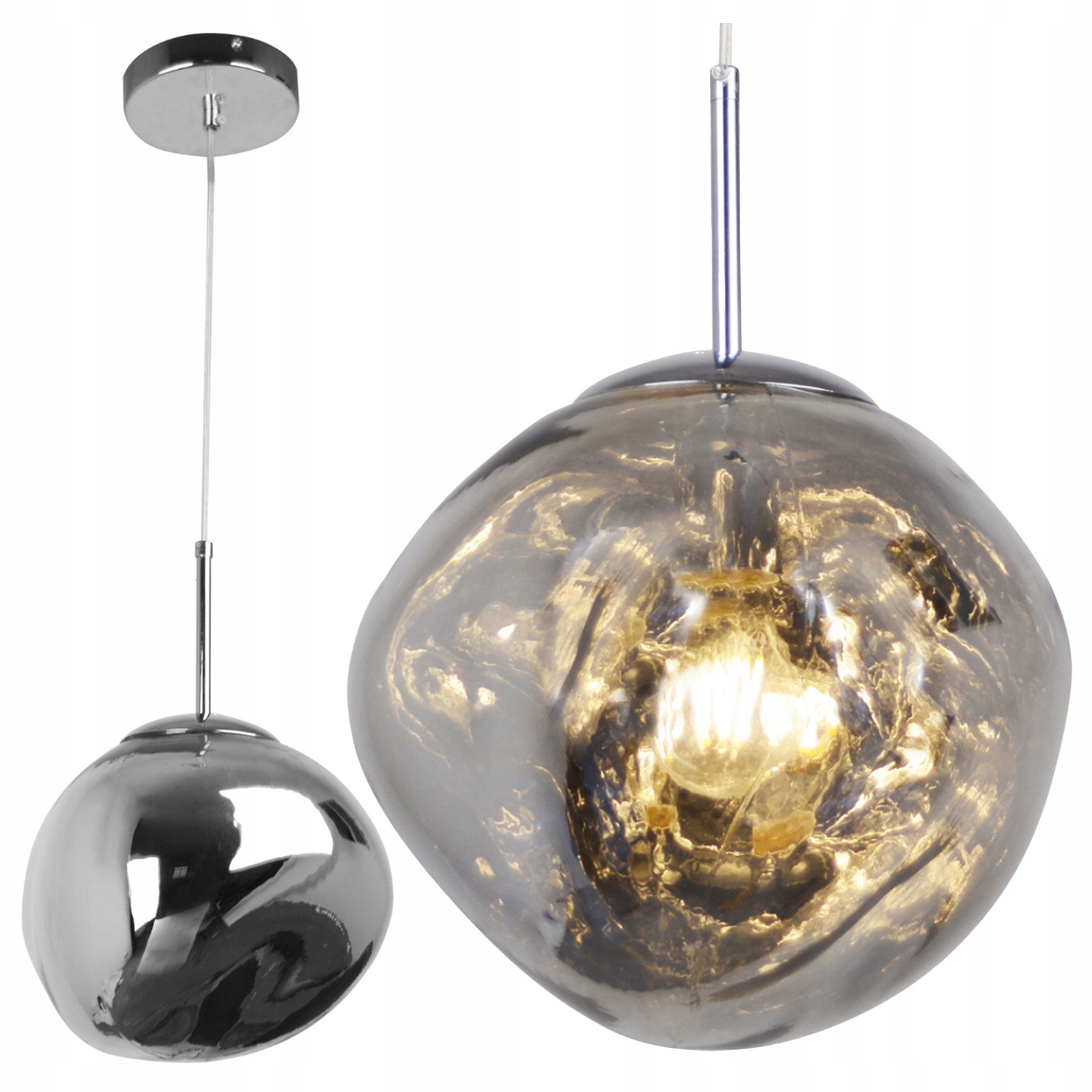 Závěsné Stropní Svítidlo Zwis E27 Chrom Parma Sanico Goldlux