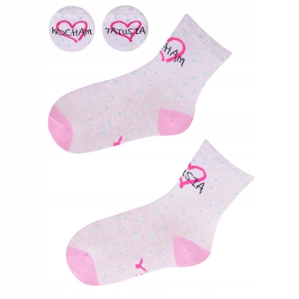 

Skarpetki dziecięce z napisami R. 20-22, 18m+