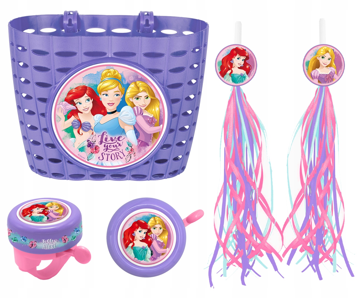 KOSZYCZEK WSTĄŻKI DZWONEK NA ROWER KSIĘŻNICZKI