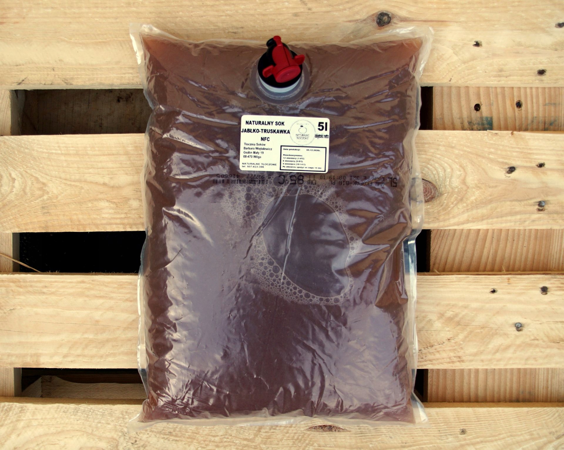 Levně Šťáva z Jahody 100% 5 l (lisovaná, přírodní)