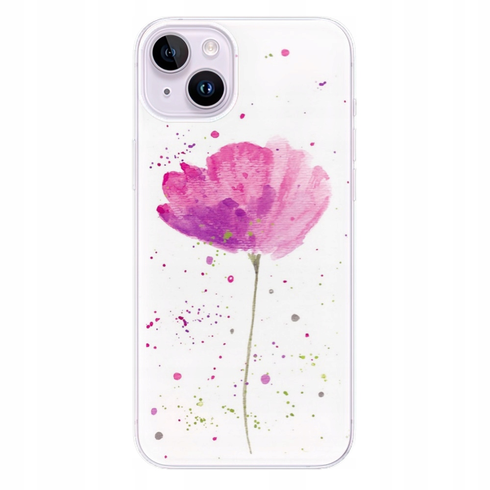 Silikonowe etui iSaprio Poppies do iPhone 14 Plus