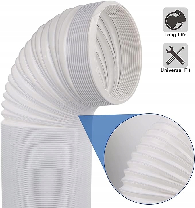 RURA ODPROWADZAJĄCA DO KLIMATYZATORA 150MM DLUGOŚĆ 1,5M Stan opakowania oryginalne