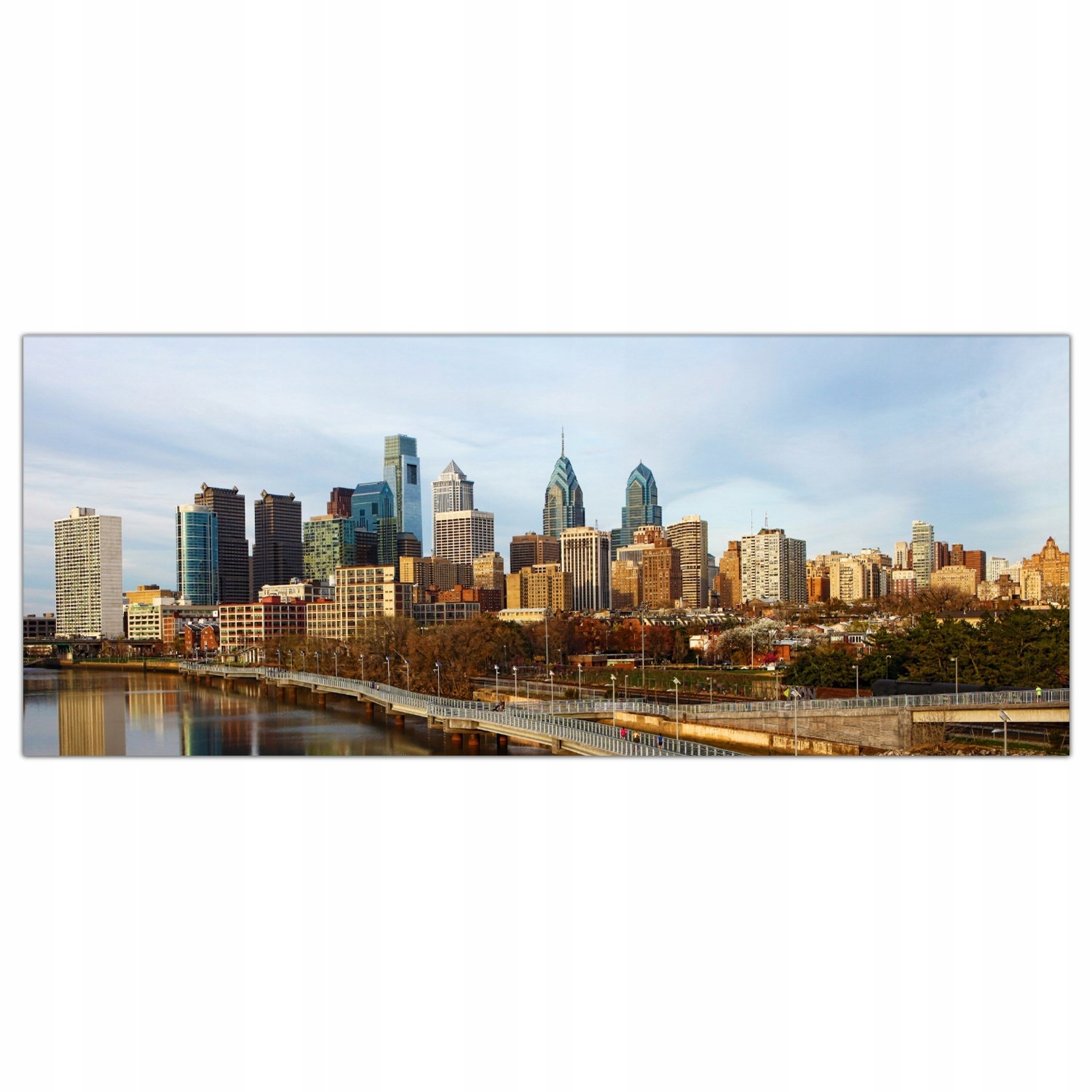 Philadelphia Město 125x50 Tvrzené sklo lacobel