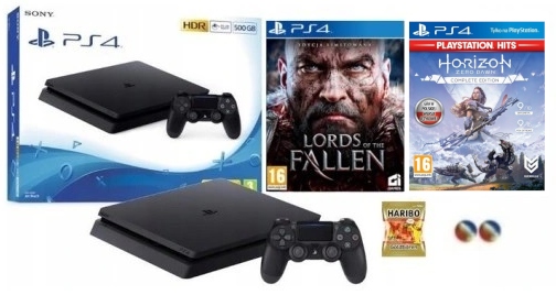 KONSOLA SONY PS4 PLAYSTATION 4 SLIM+PAD+GRY
