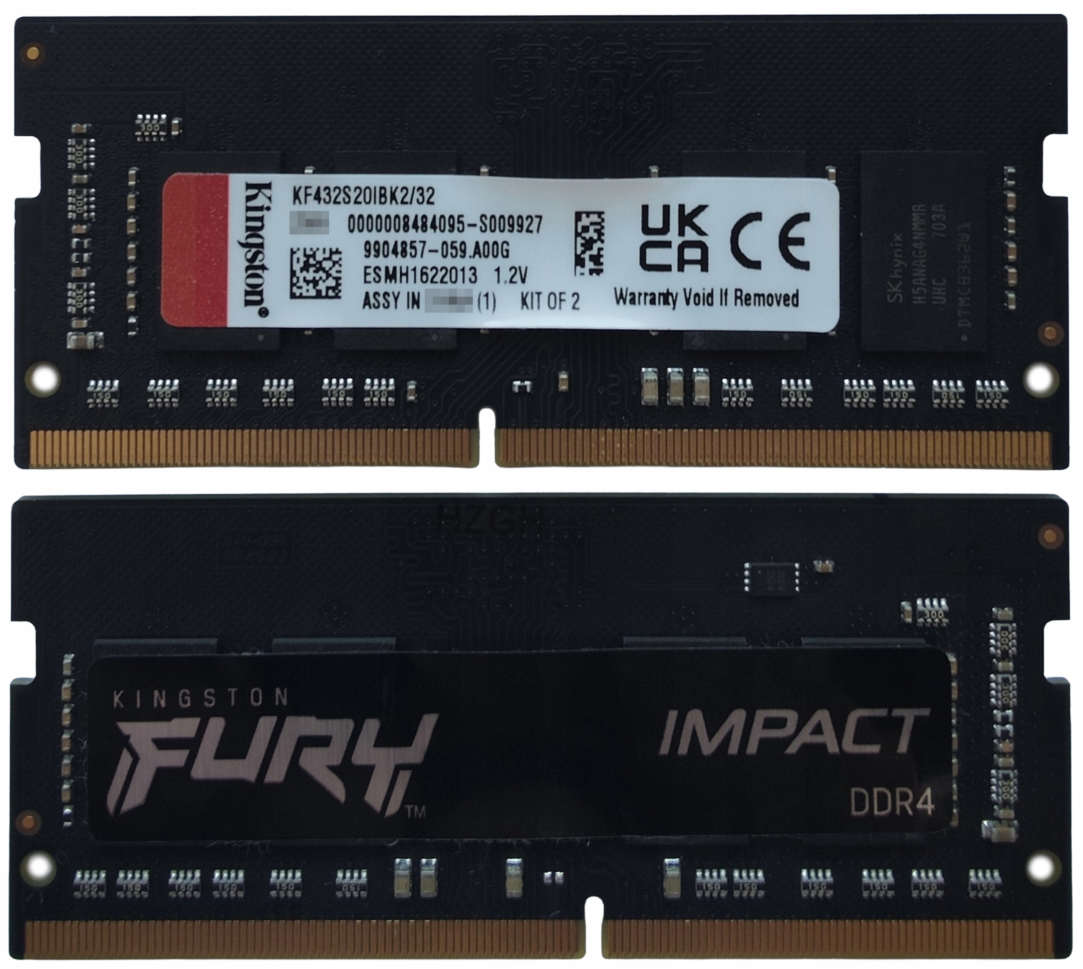 (n) 16GB 1*16GB Kingston Fury DDR4 3200MHz 1,2V KF432S20IBK2/32
