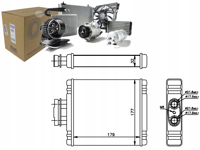 NIS73654 Ohřívač (175X180X35) Audi A1 Asistent řidiče #33