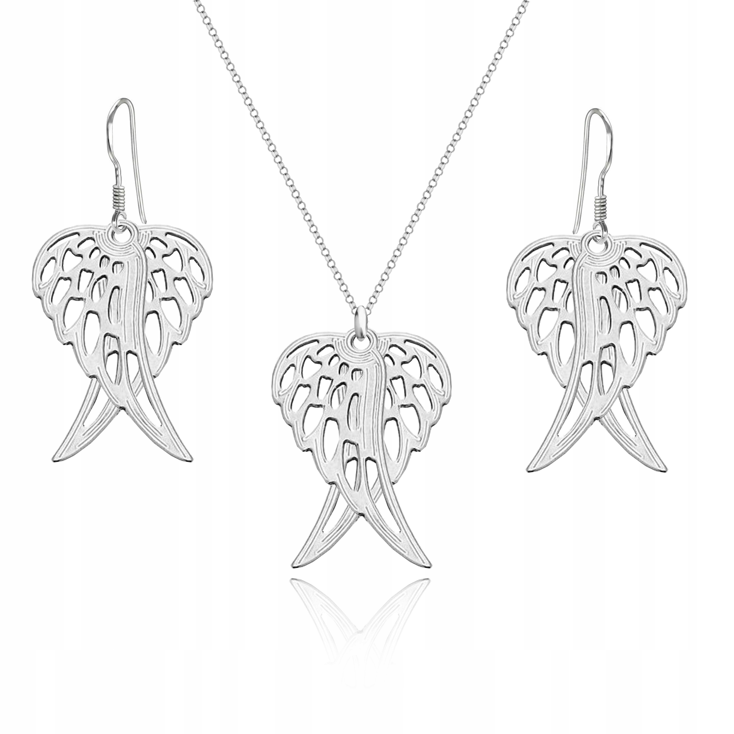 

Srebrny Komplet Skrzydła Anioła srebro 925