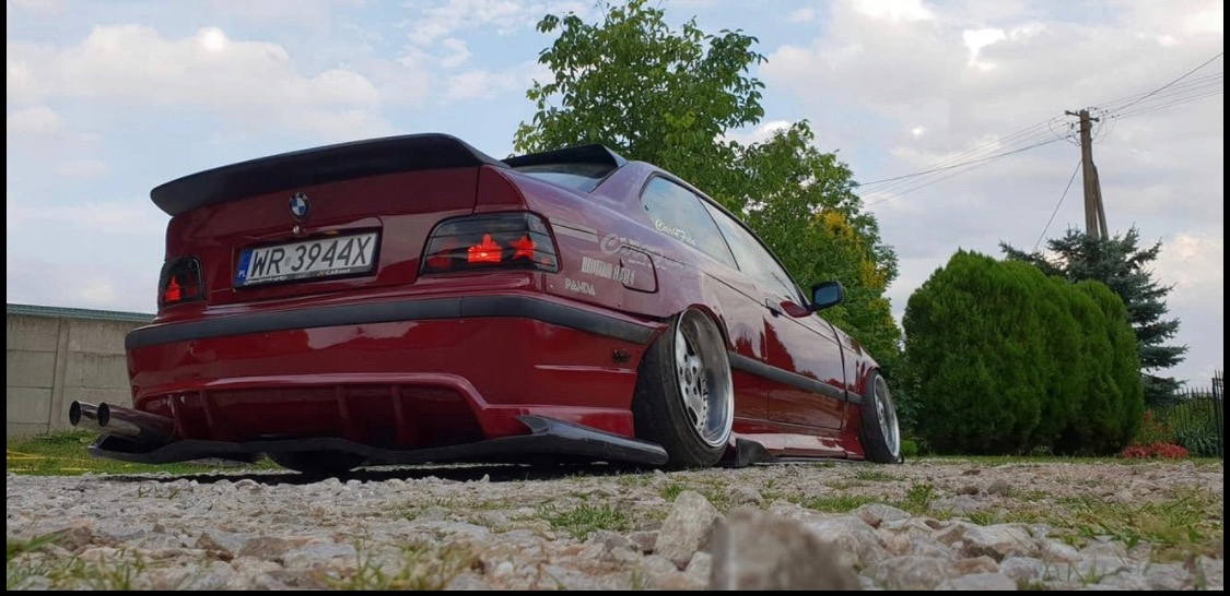 SPOILER BAGAŻNIKA BMW E36 COUPE SPOILER DRAGWING NOWY PODKŁAD