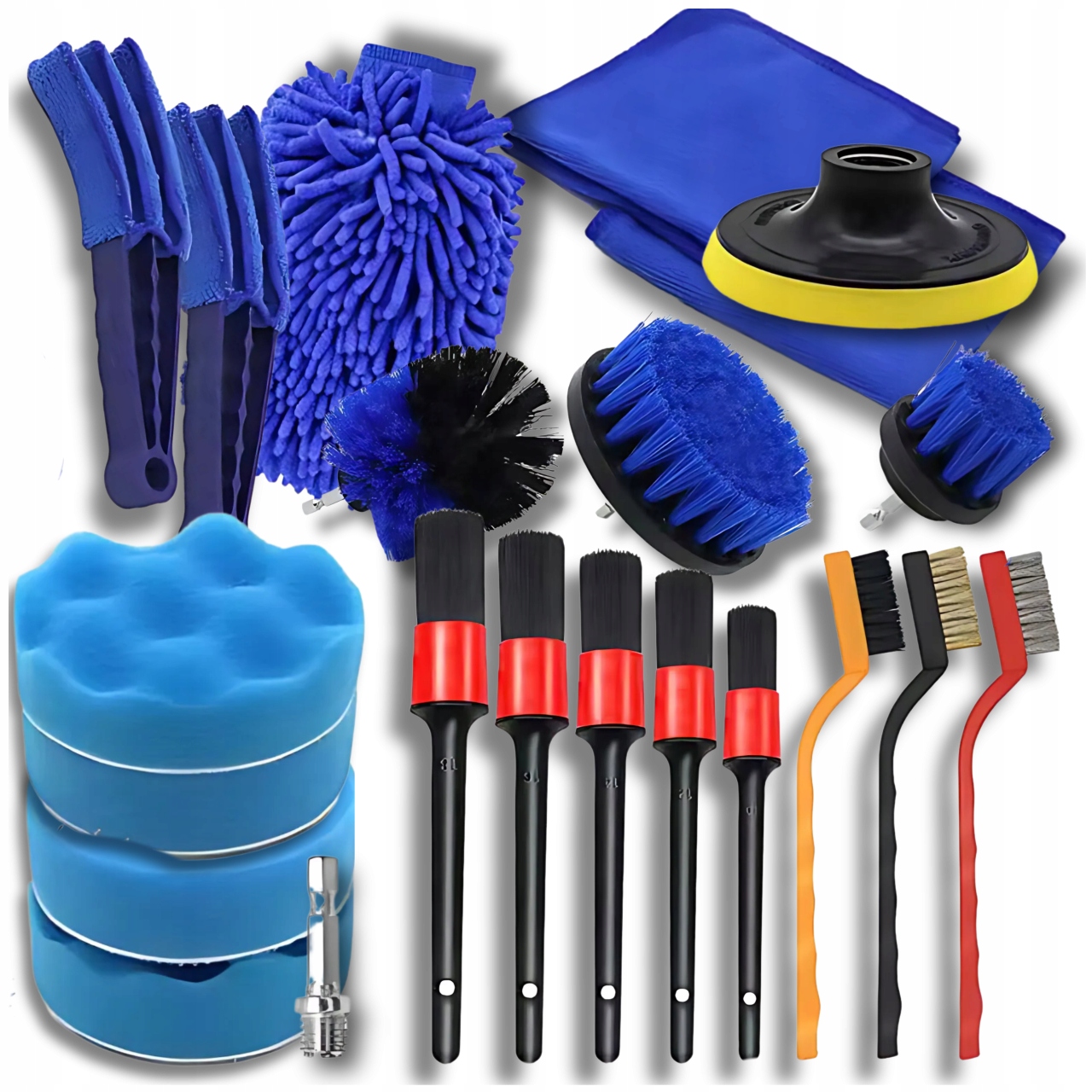 Detailing Sada Štětců a Příslušenství Pro Čištění 22 El,