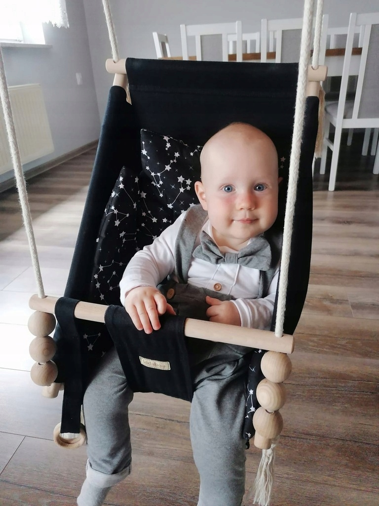 KIDABOO Leżaczek 3w1 Huśtawka dla dziecka CE PAS Waga dziecka 6 - 25 kg