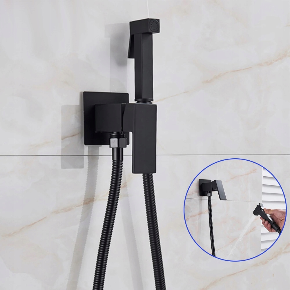 KRAN BATERIA BIDETOWA ŁAZIENKOWA BIDET CZARNY MAT Kolor czarny