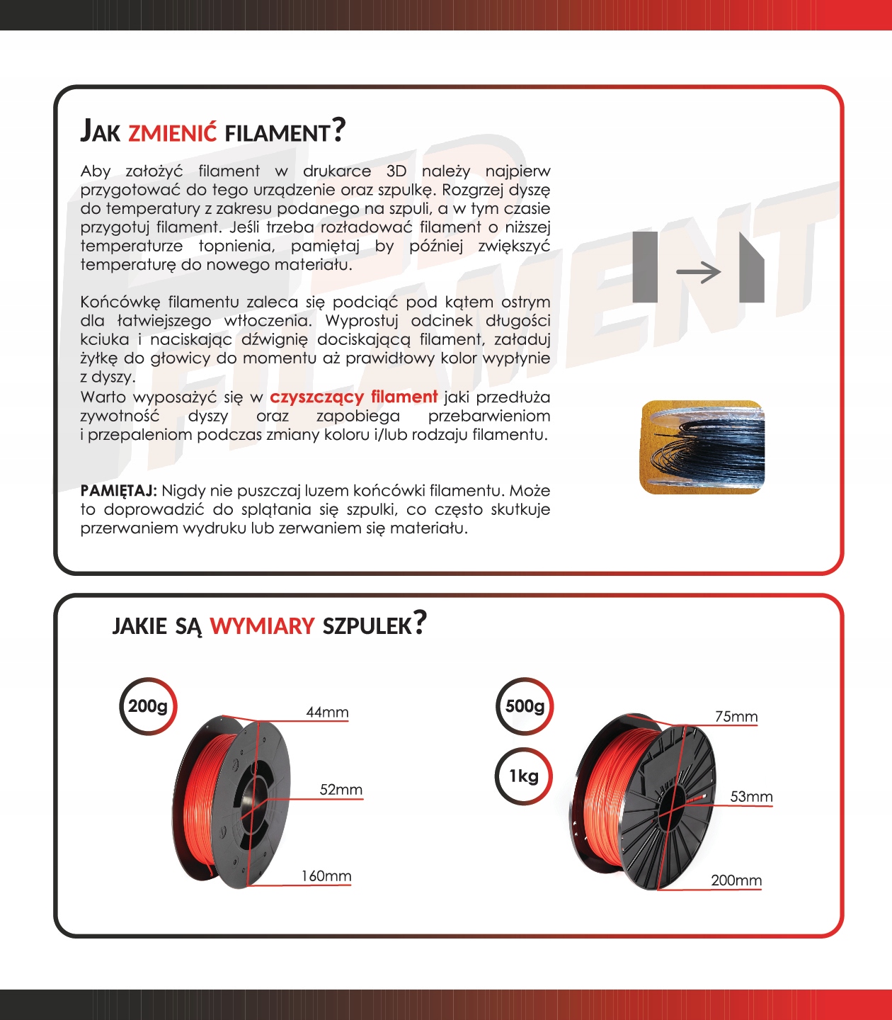 Filament F3D PLA Grey Szary 0,2kg 1,75mm do drukarki 3D Producent Finnotech