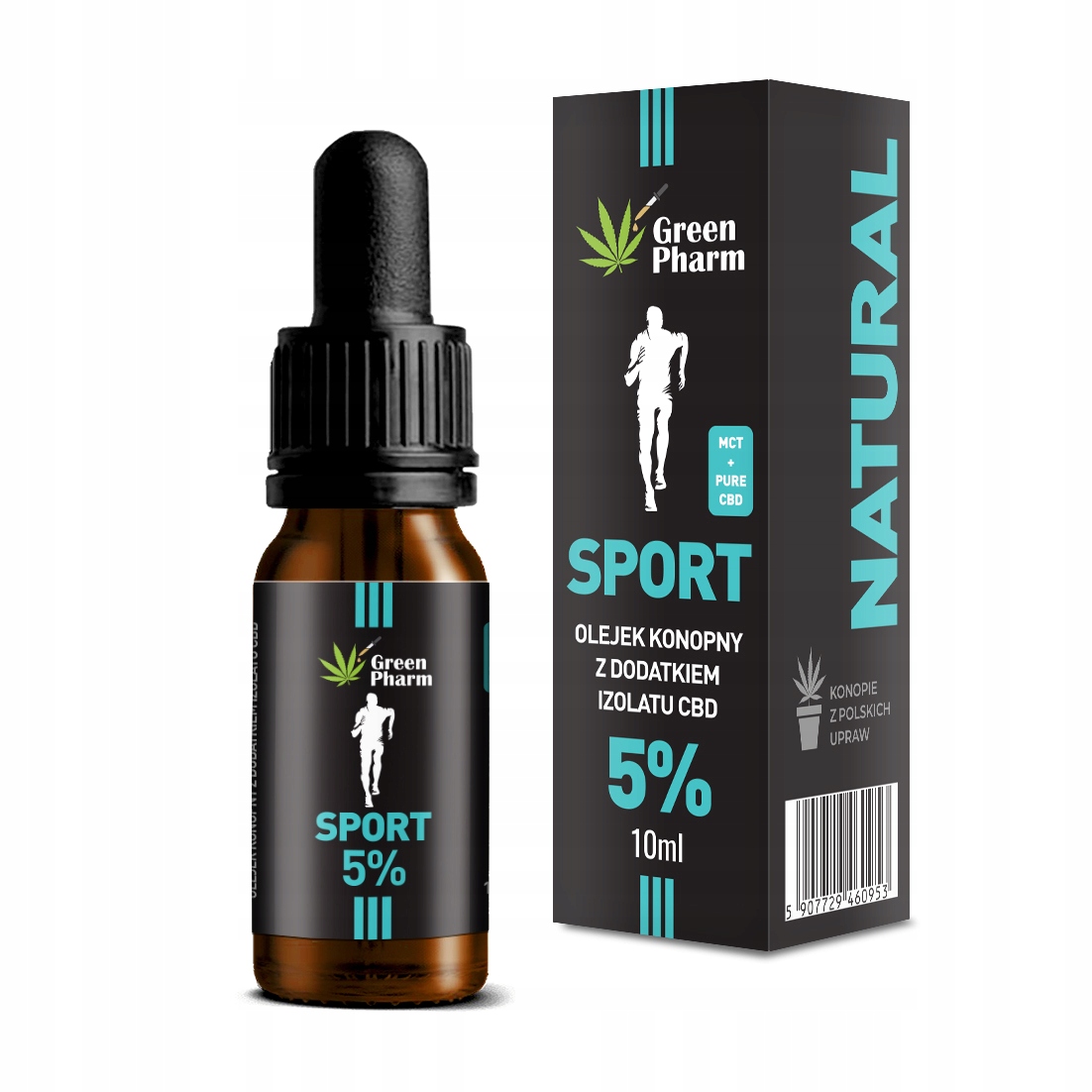 Olejek Cbd 5% Olejek konopny Mct Sport Pure Isolate |certyfikat