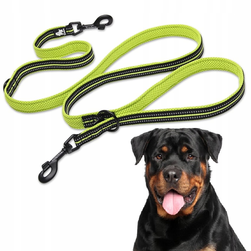 Levně Vodítko Pro Psa Přepínací Reflexní Truelove Active Pro 200 CM Limetková L