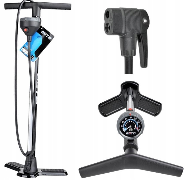 Pumpa Beto Podlahová Ocelová CMP-199SGB Manometr