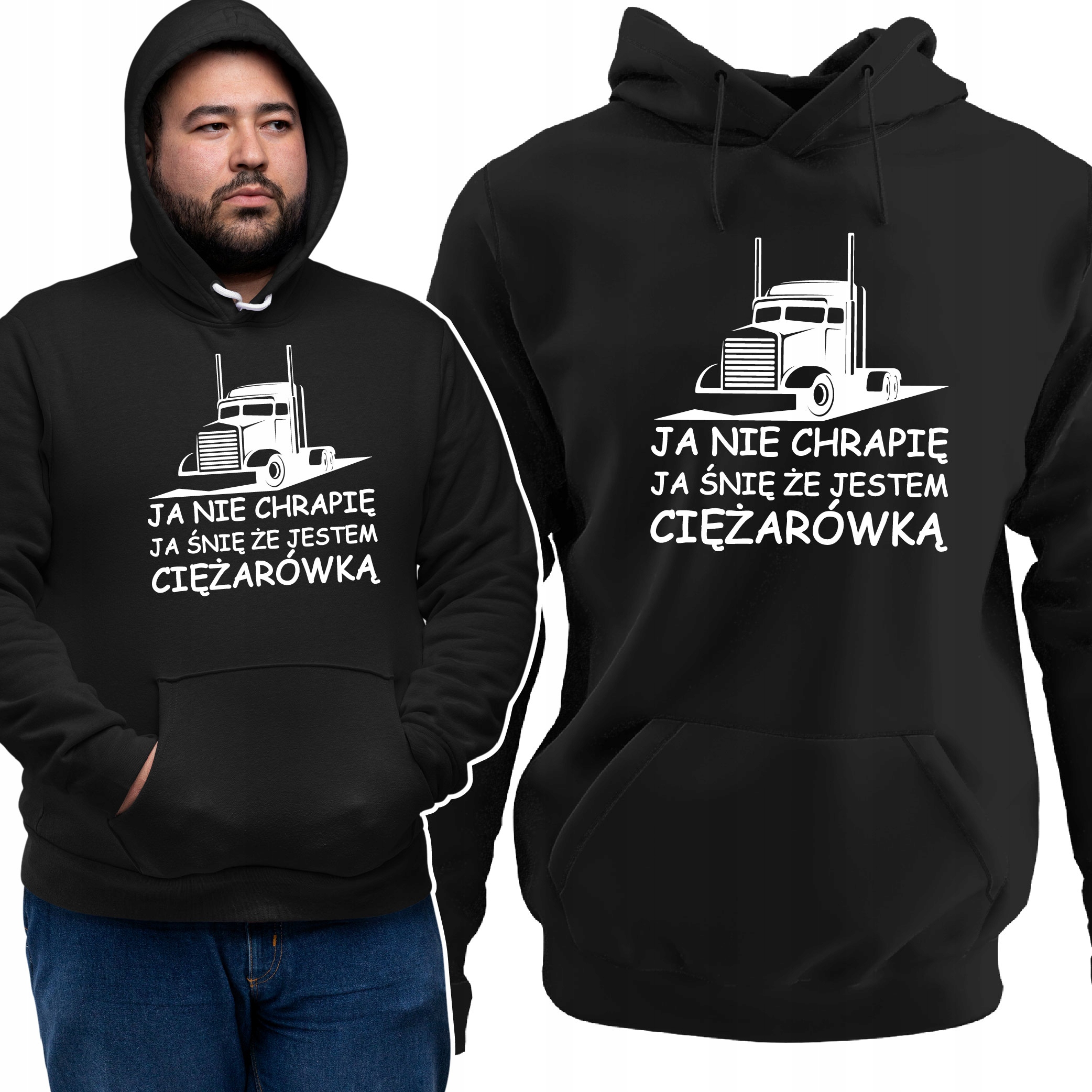 

Bluza Z Kapturem Kierowca Zawodowy Tira Ciężarówka