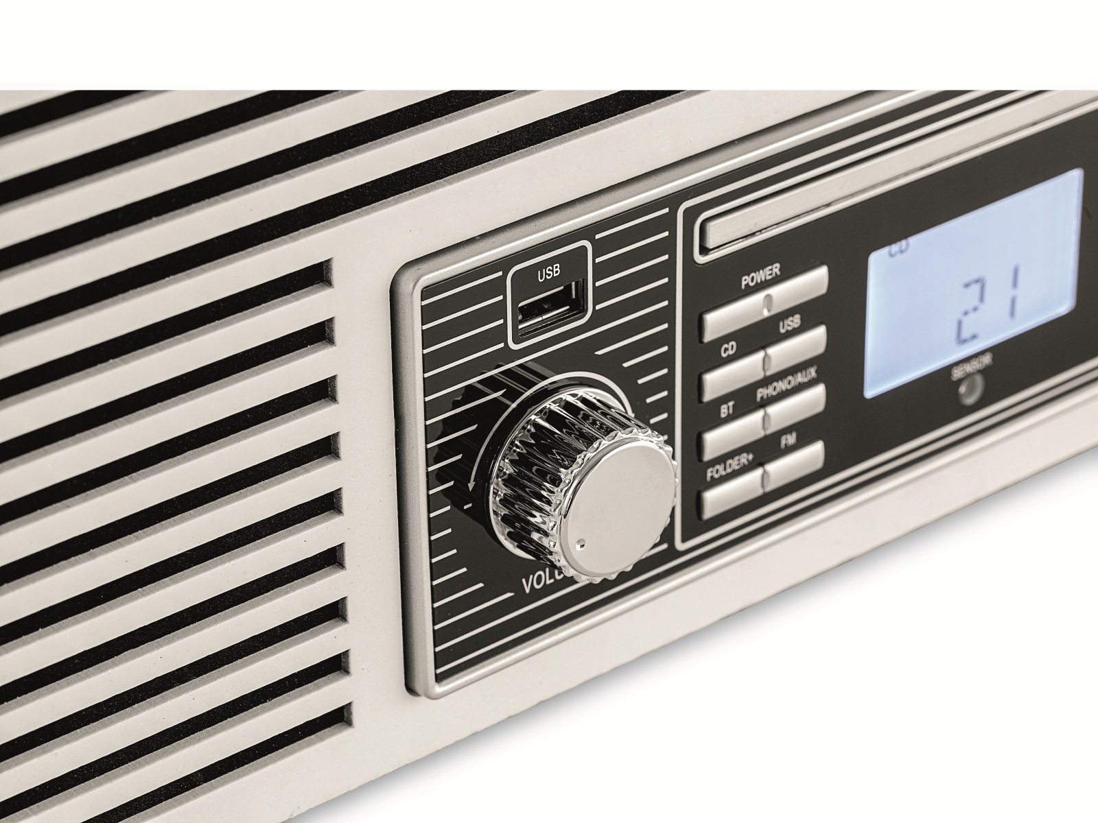 Проигрыватель Ретро FM радио CD USB AUX Bluetooth ремень привод