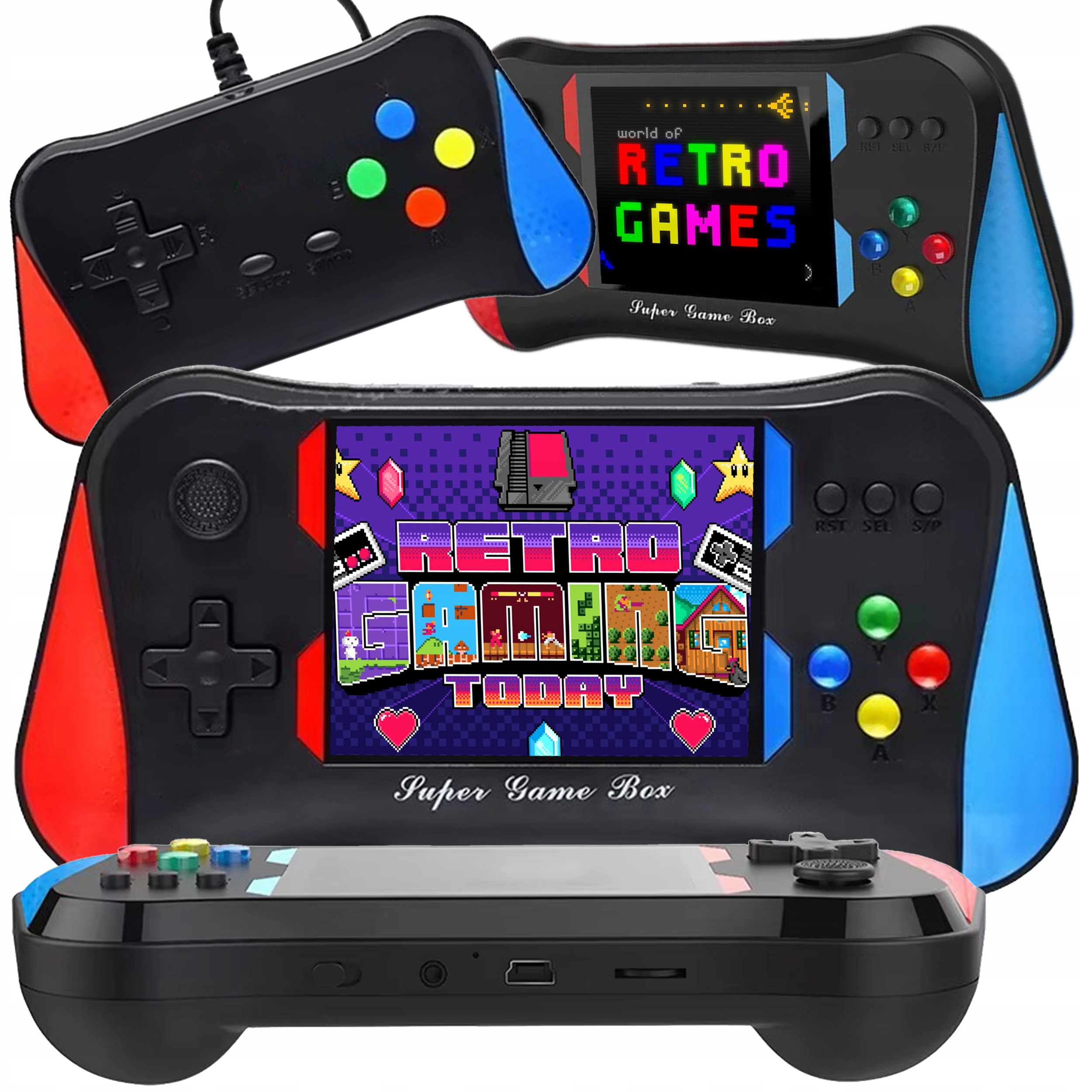 Konsola Przenośna Do Gier X99 Retro Dużo Gier Dla Dzieci Pad