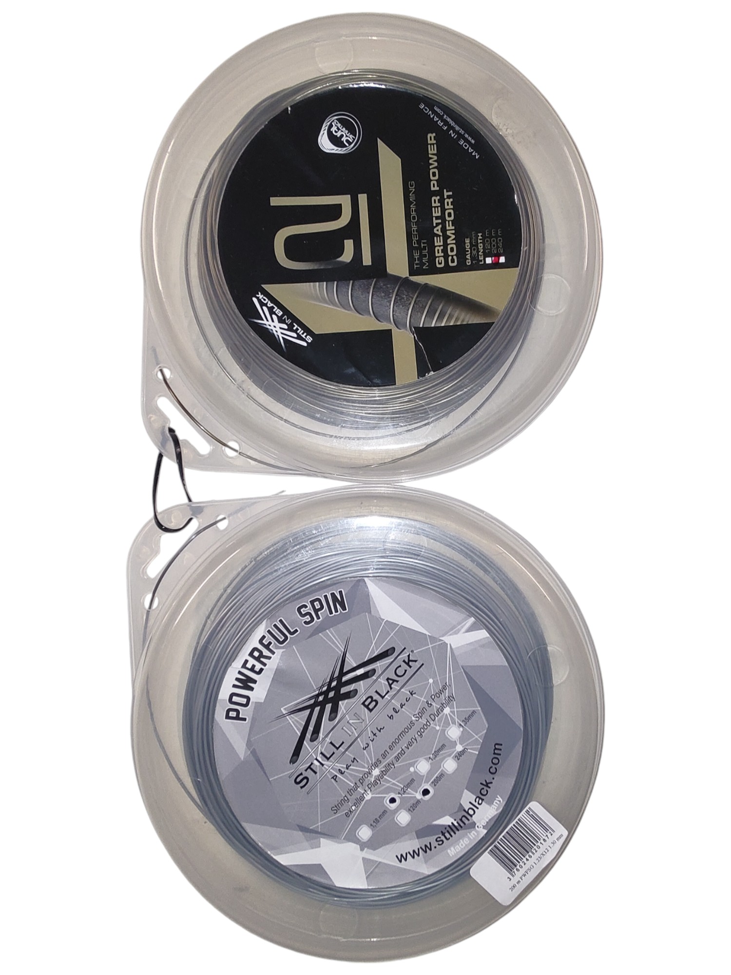 Set 2KUSŮ Tenisový výplet Cívka Still In Black 1,23/130 mm 200 m