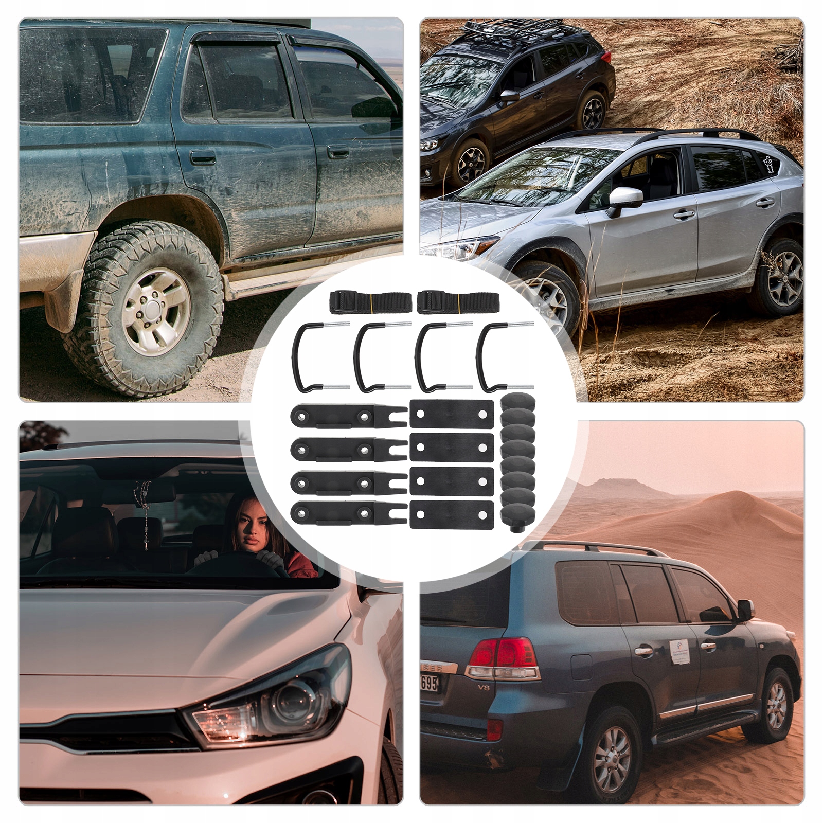 MOCOWANIE BAGAŻNIKA POPRZECZNICE DACHOWE SAMOCHODU Producent inny