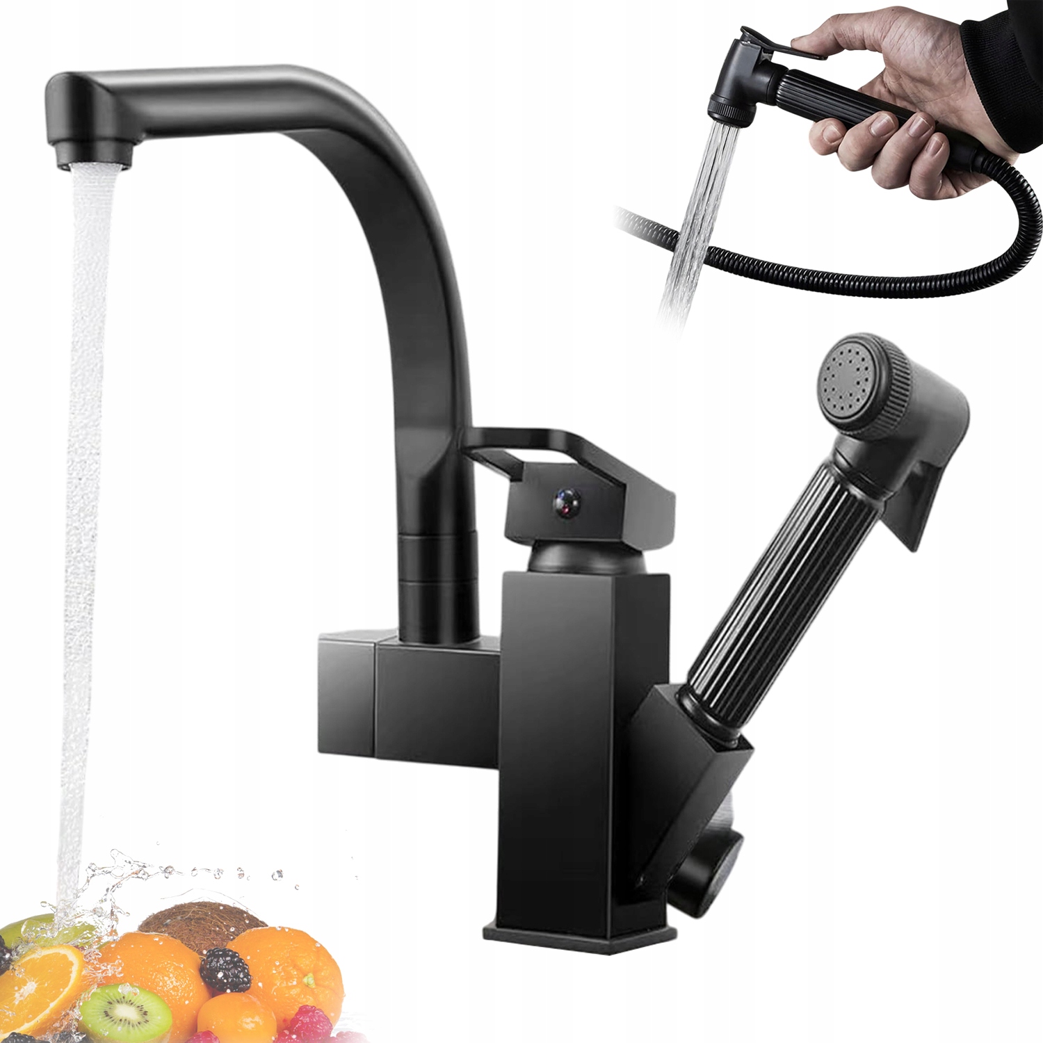 Vysoká Umyvadlová Kuchyňská Baterie Otočný Vývod 360 Stojící 60 CM Kohoutek