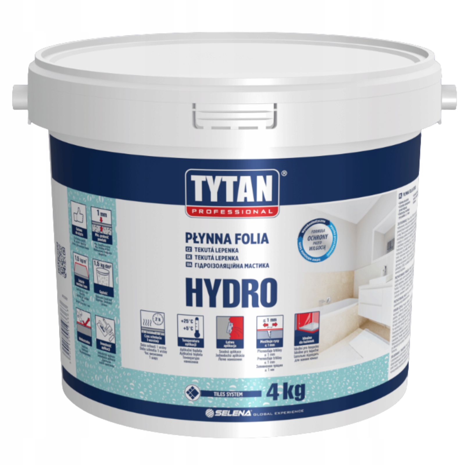 Tytan Płynna Folia Hydro 4 Kg Izolacja Przeciw Wilgoci Hydroizolacja Szary