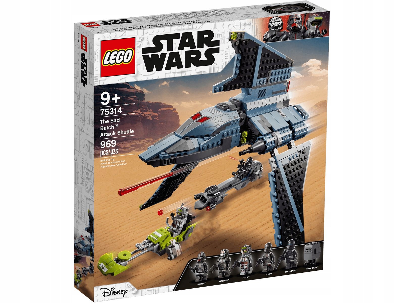 Lego Star Wars 75314 Útočný raketoplán Parszywej Zgrai Nové