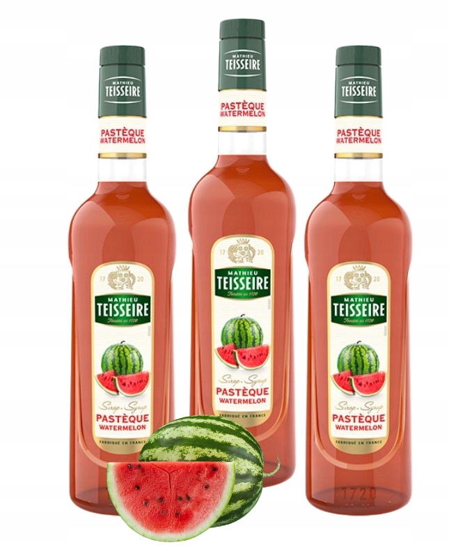 Levně Melounový koncentrátový sirup 3x700 ml Watermelon pro nápoje Teisseire