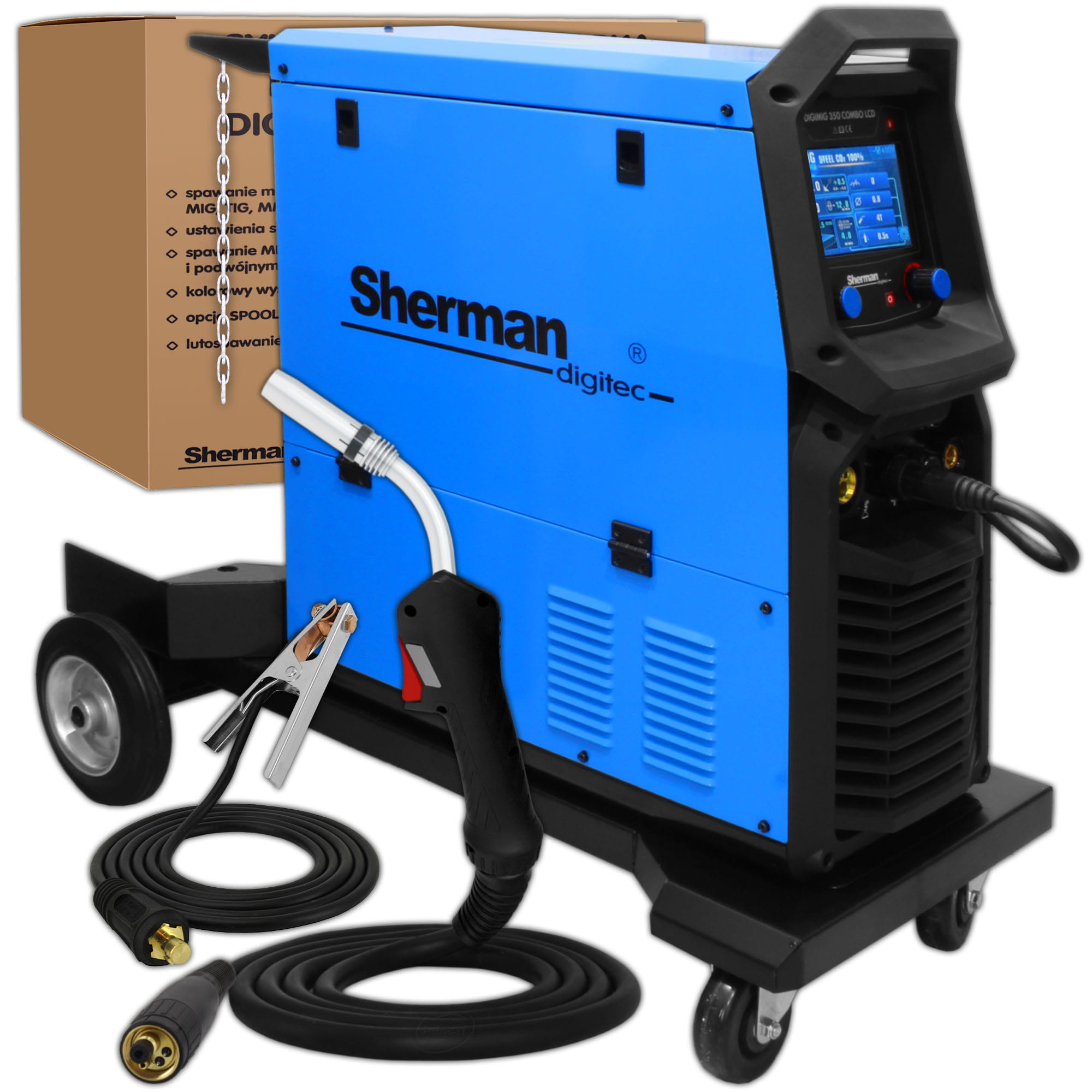 Sherman Svařovací stroj Digimig 350 Combo LCD Migomat 400V