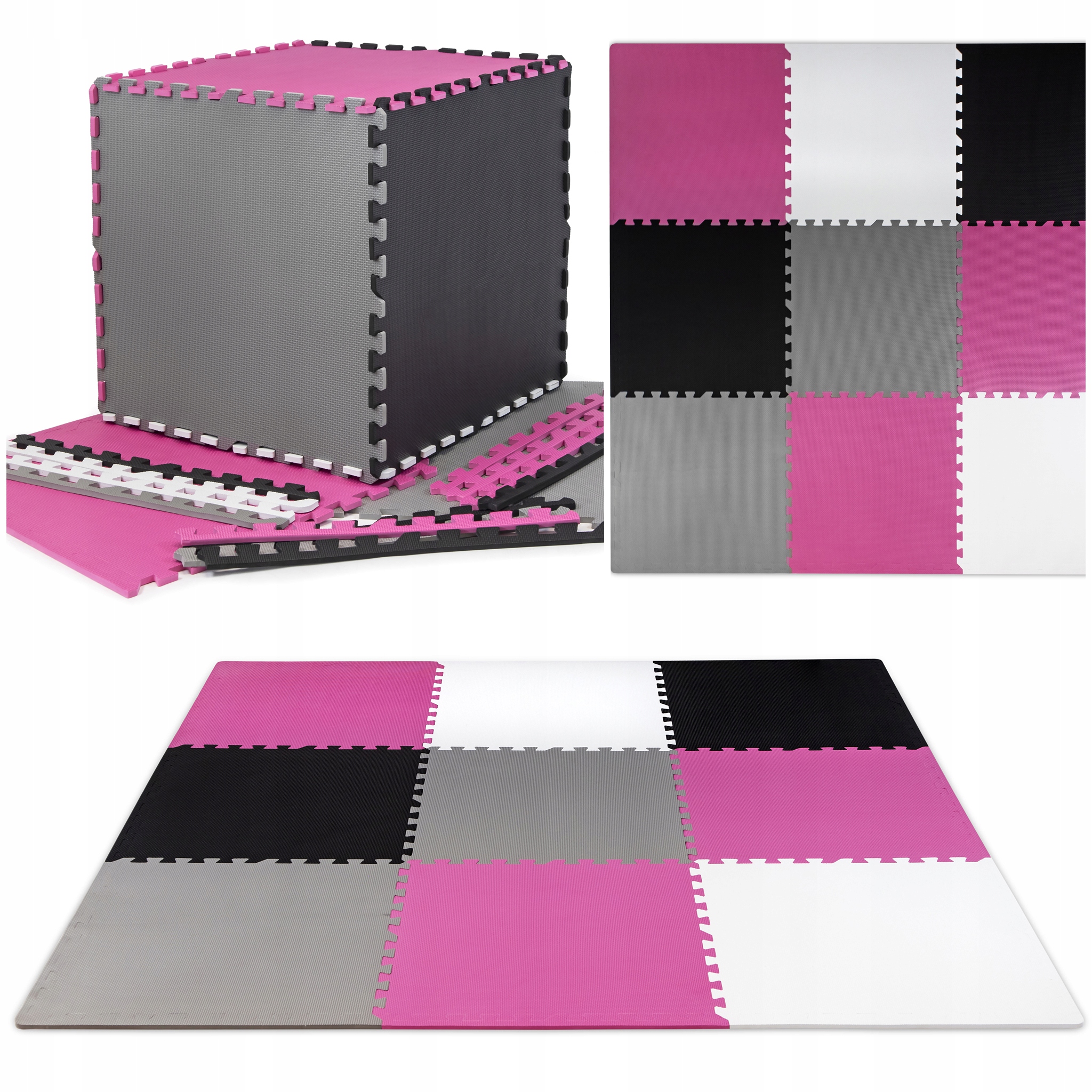 

Gruba Mata Edukacyjna puzzle Piankowe 21szt XXL