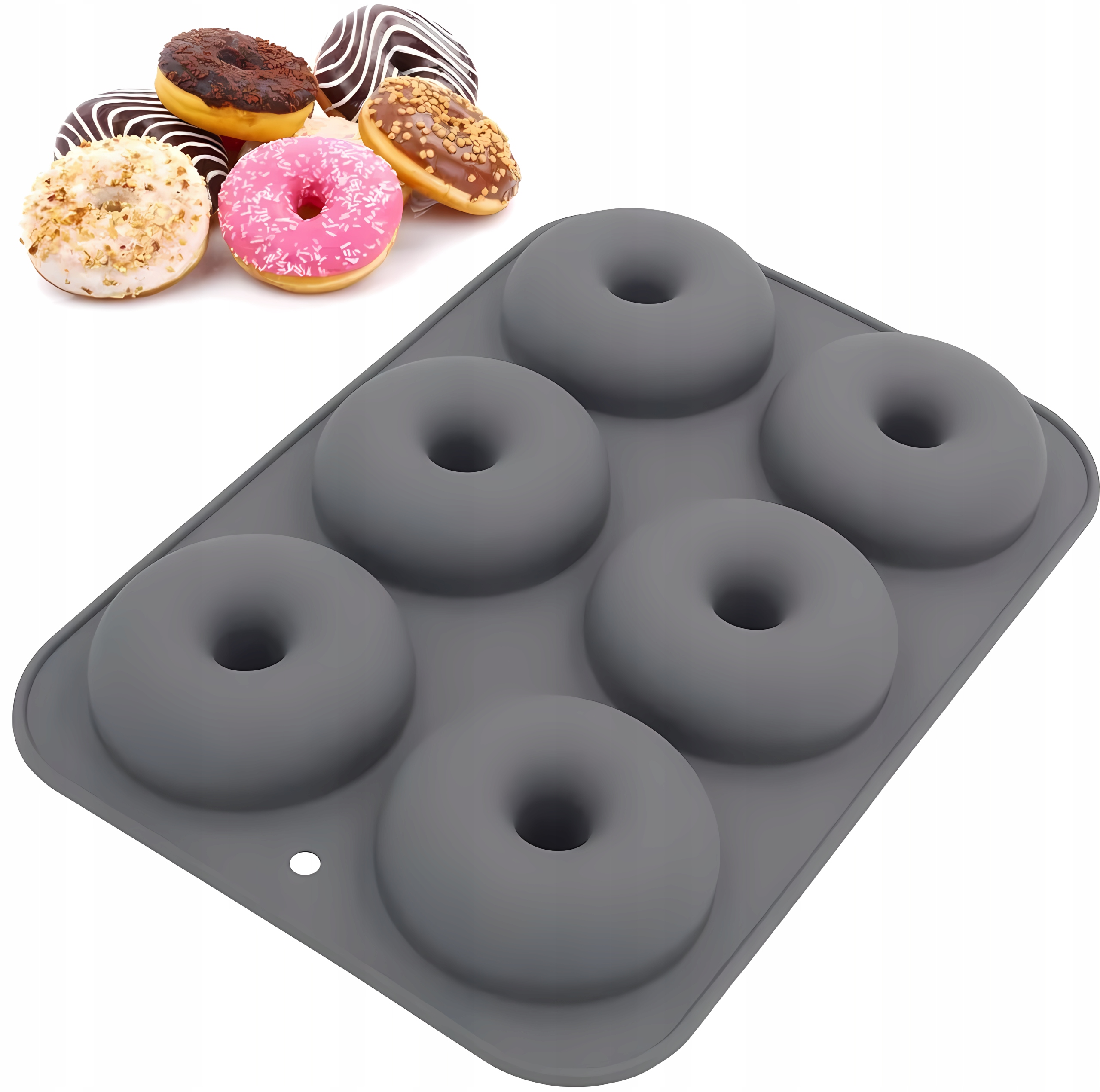 FORMA SILIKONOWA DONUT OPONKI FOREMKA DO PĄCZKÓW BABECZEK NA DONUTY PĄCZKI