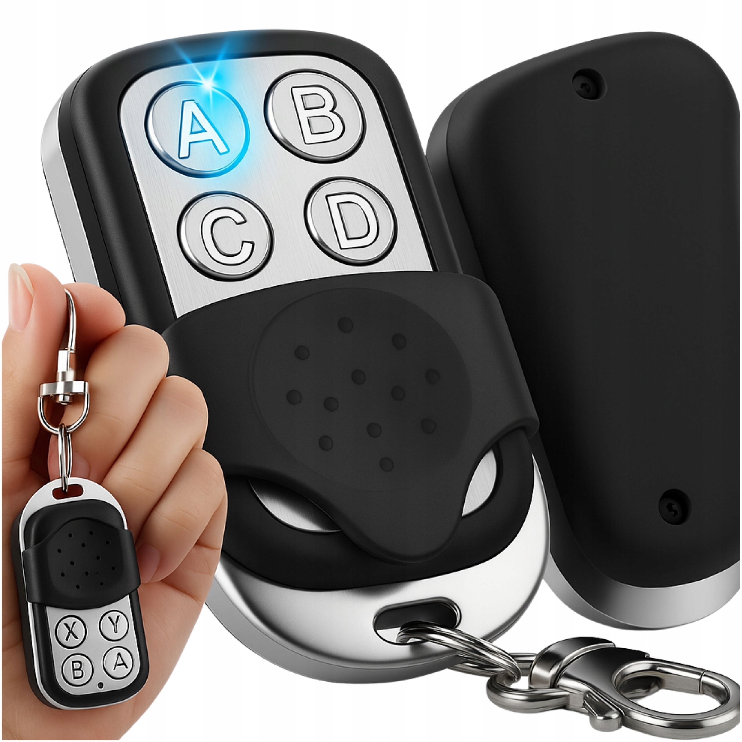 ПУЛЬТ ДИСТАНЦИОННОГО УПРАВЛЕНИЯ ДЛЯ ВОРОТ, САМОКОПИРУЮЩАЯ УНИВЕРСАЛЬНАЯ СИГНАЛИЗАЦИЯ, ЖАЛЮЗИ 433 ГЦ, БОЛЬШОЙ ДИАПАЗОН 50 М