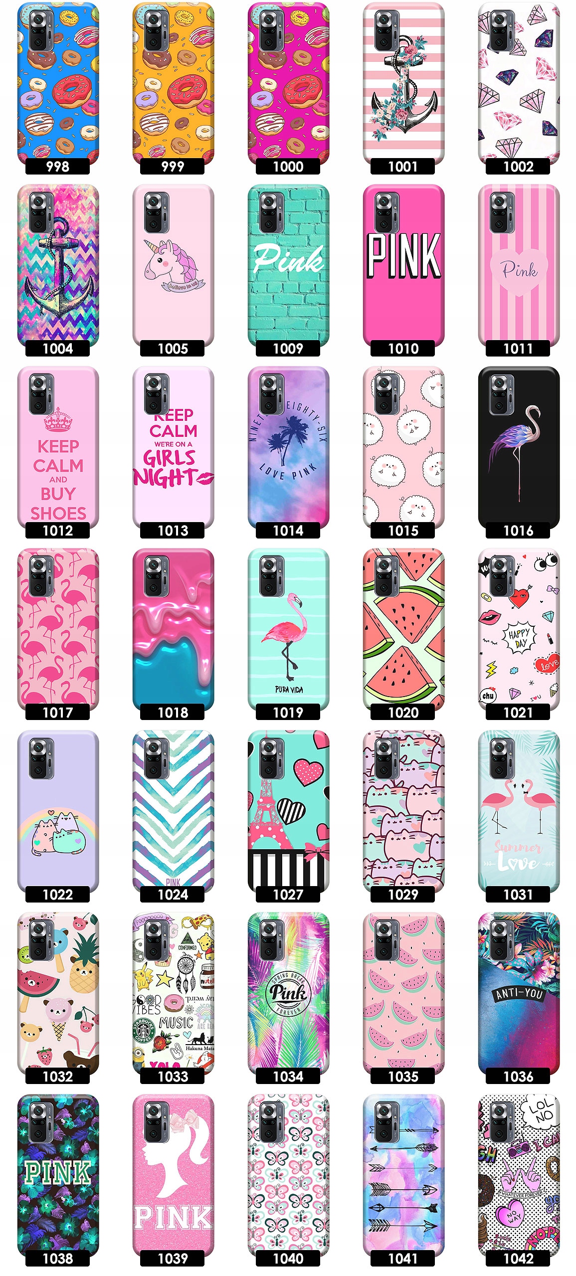 ETUI NAJŁADNIEJSZE DO REDMI NOTE 10 PRO WZORY Marka Inna