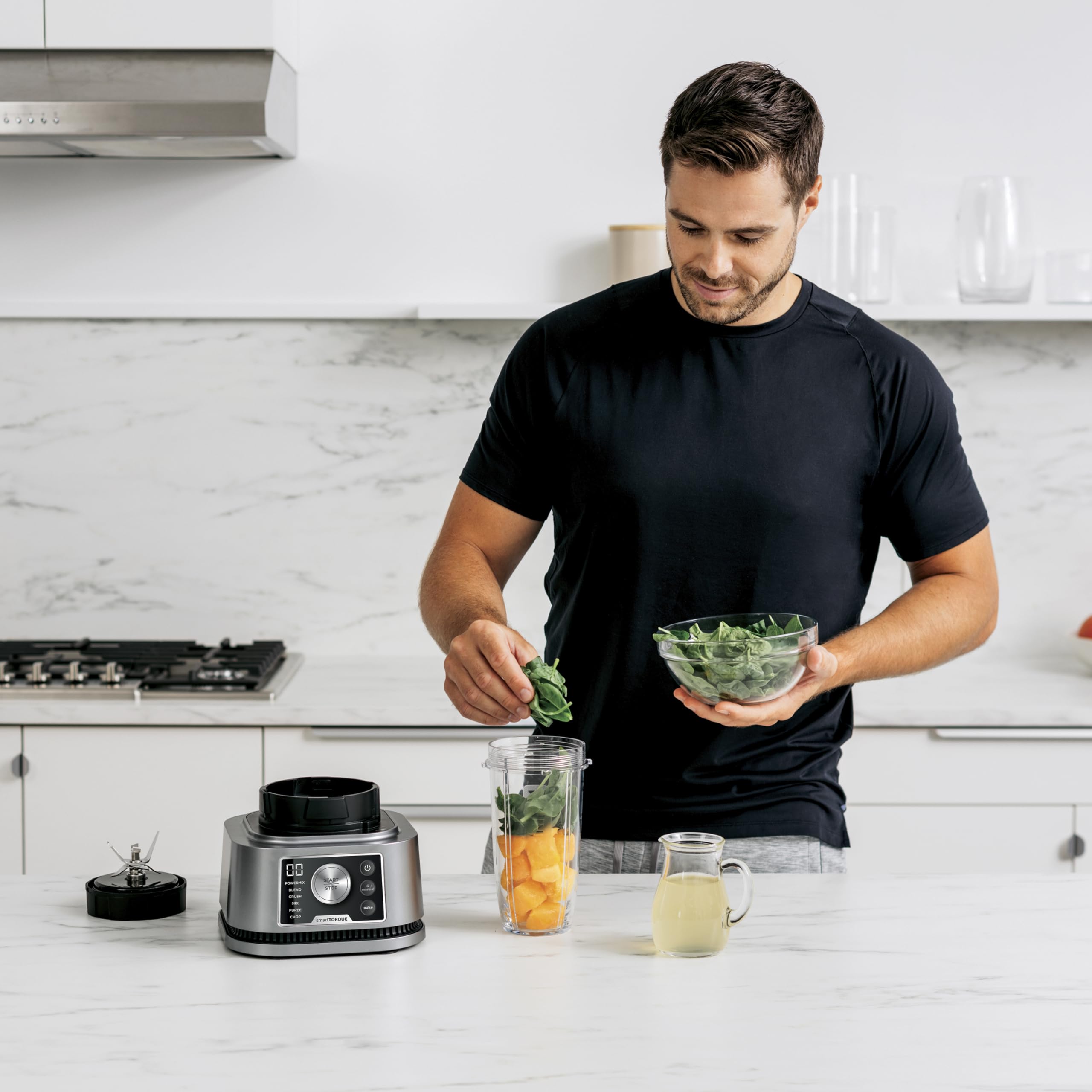 NINJA Foodi Power Nutri Mixer 3w1 Smoothie Grube Koktajle 1200W Srebrny — miniatura 8