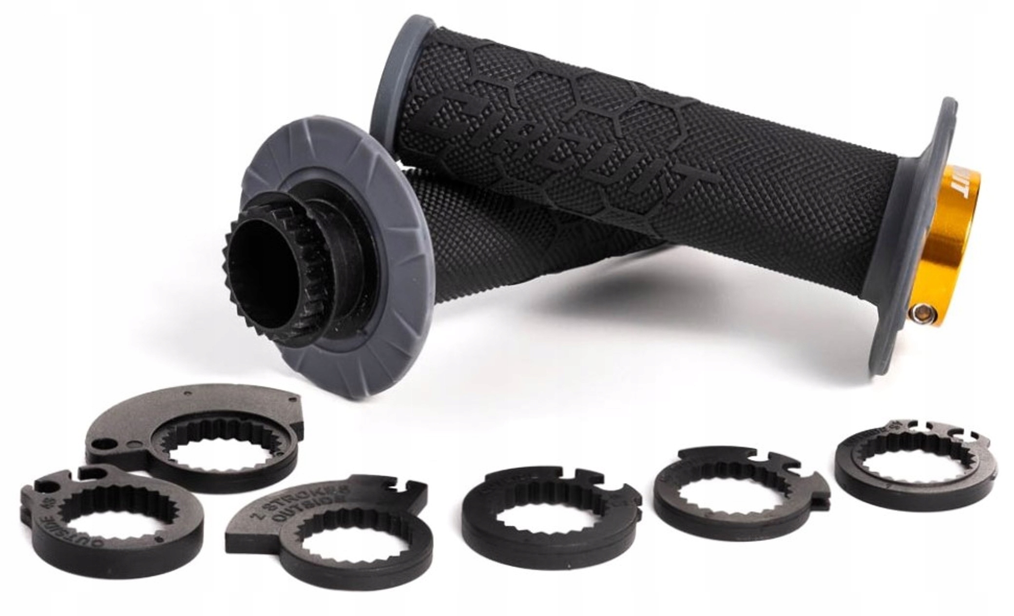 MANETKI GRIPY RĄCZKI CIRCUIT KIRA CZARNO SZARE