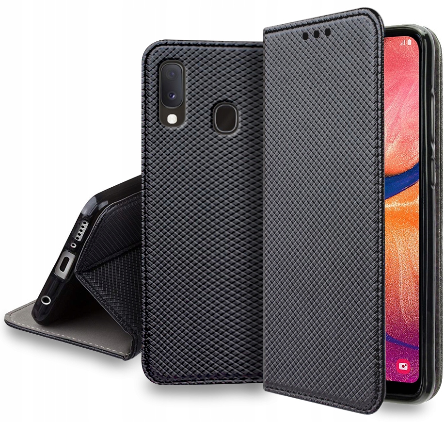 

Etui Smart Magnet Szkło 9H do Samsung Galaxy A40