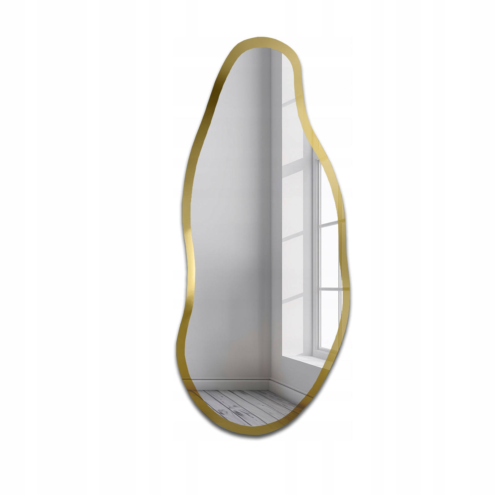 Zrcadlo v zrcadlovém rámu se zlatým leskem 70x180