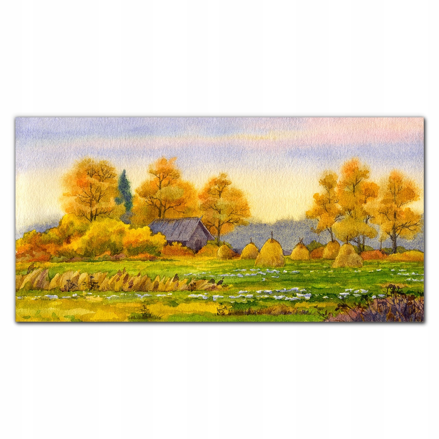 

Obraz akryl wiszący 120x60 Malarstwo jesień wieś