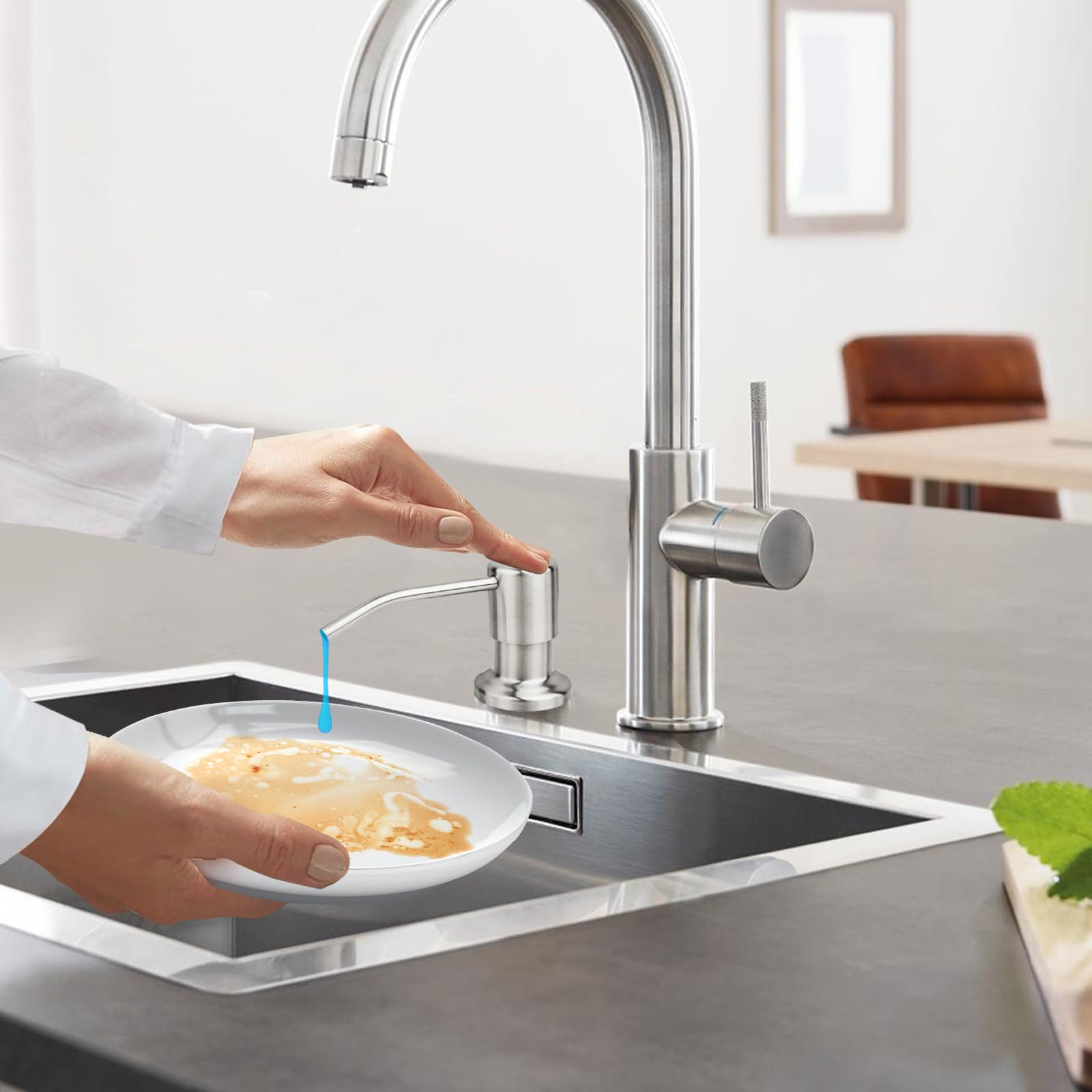 DOZOWNIK DO PŁYNU do naczyń mydła DO KUCHNI ZLEWOZMYWAK GRANITAN 500ml Linia DOZOWNIK