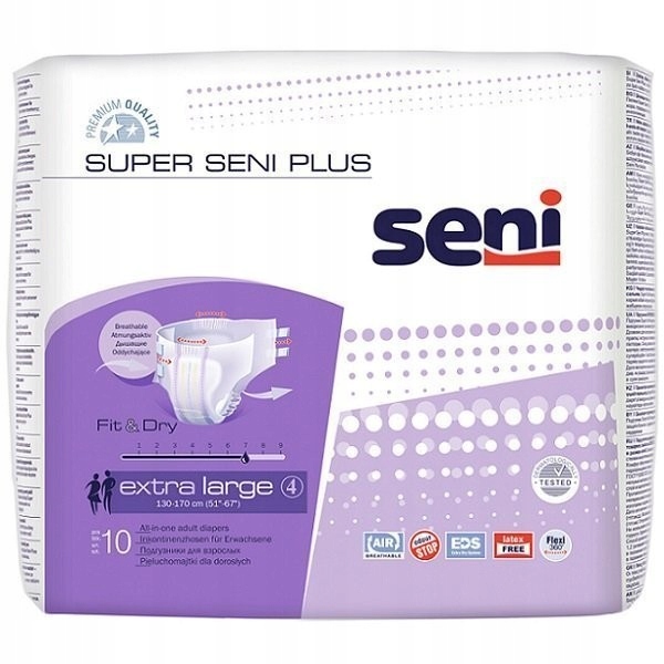 Seni Plus Pieluchomajtki r. XL 10szt.