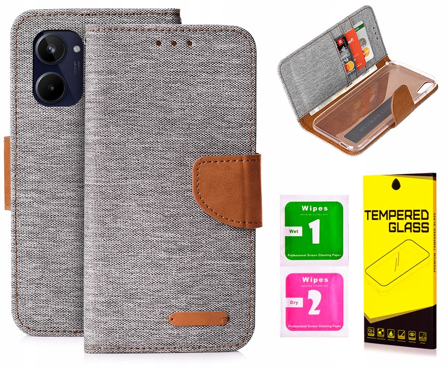 

Etui Portfel Do Realme 10 4G Szkło