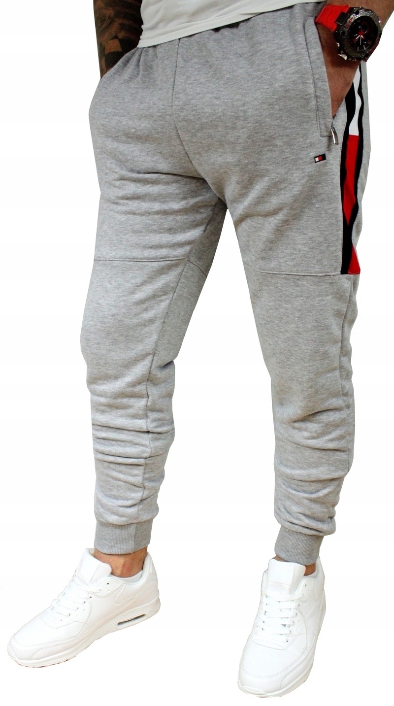 

Spodnie Dresowe Męskie Joggery Dresy Ze Znaczkiem