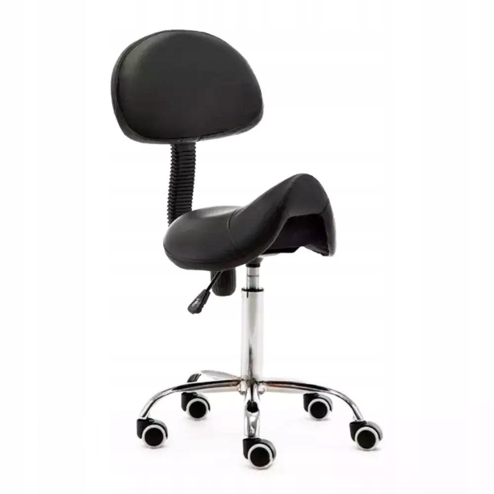 Kosmetická stolička s opěradlem [černá Barva]